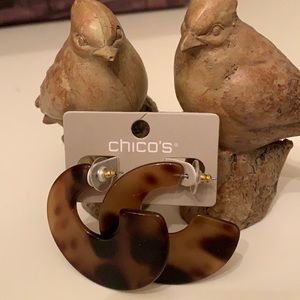 Animal Print Hoop Earrings